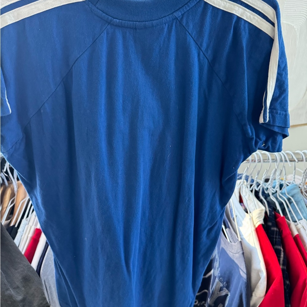 90s Vintage Blue and White Short Sleeve Tee